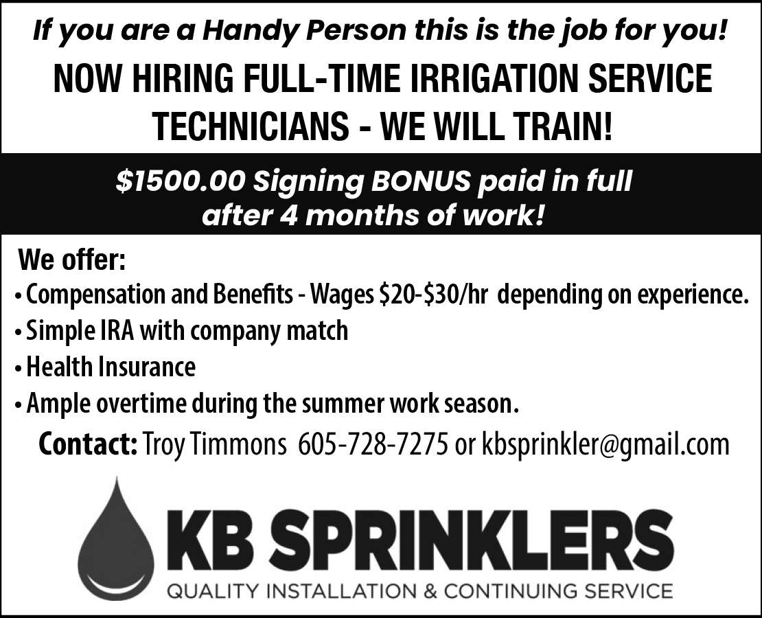 KB Sprinklers - Irrigation Service Technicians