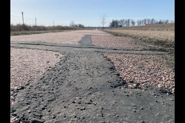  The 4.2-mile Blue Mound Trail originated 20 years ago and has since developed cracks that years of sealing and maintenance are no longer keeping the surface viable. A grant has been secured to resurface the trail. Mavis Fodness/Rock County Star Herald Photo