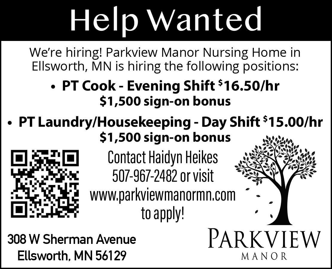 Parkview Manor - Multiple Positions
