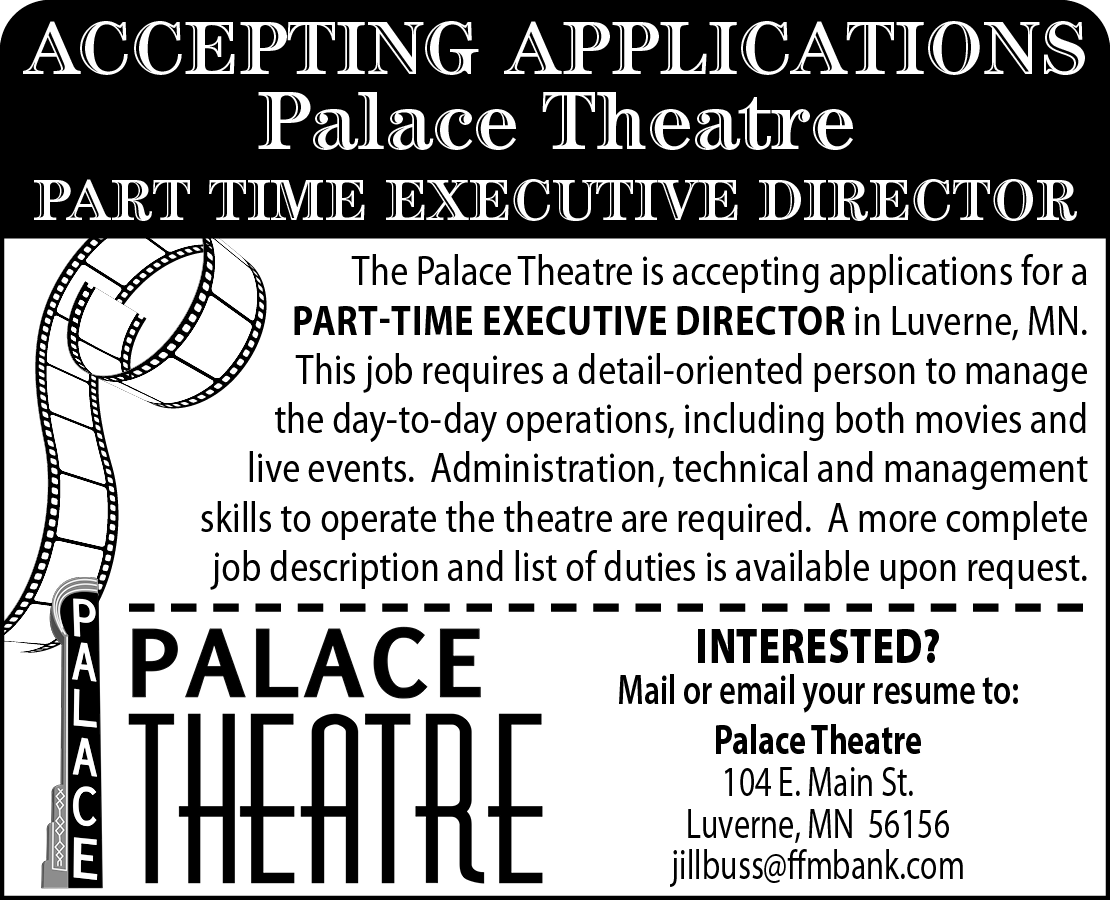 Palace Theatre - PT Executive Director