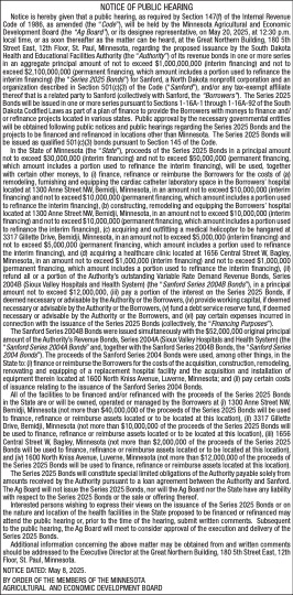Notice of public hearing May 20