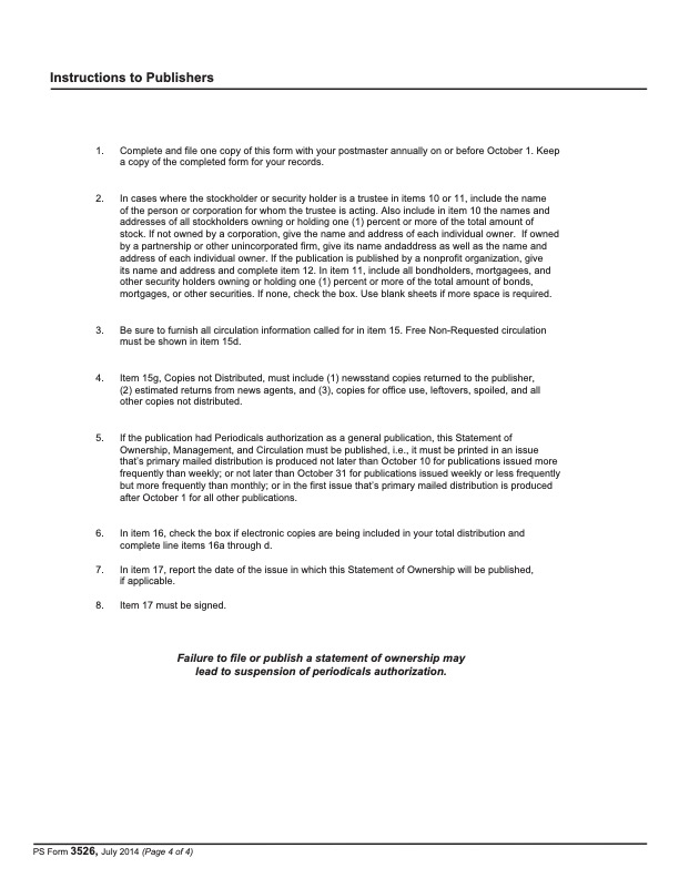 Statement of ownership for Star Herald