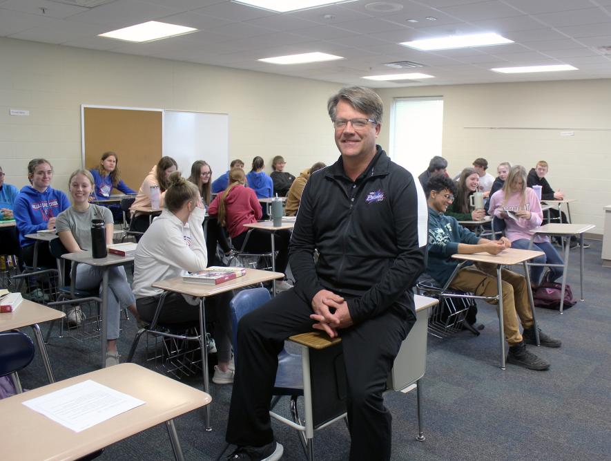 Dan Ellingson announced his retirement from teaching and coaching earlier this year. He spent 34 years at Hills-Beaver Creek High School. Mavis Fodness/Rock County Star Herald Photo