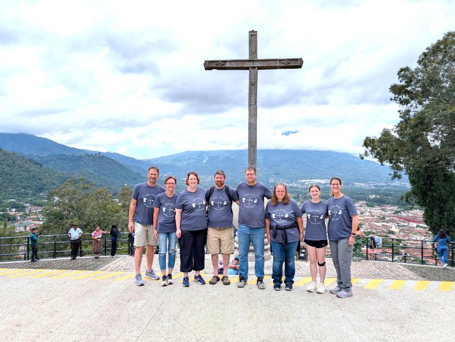 Participants in the first-ever Grace Lutheran global mission trip to Guatemala included (from left) Matt Wagner, Peggy Johnson, Erika Bierman, Reece Bierman, Seth Bjorkman, Amber Davis, Mary Dahl and Pastor Sarah Zender. Shared image