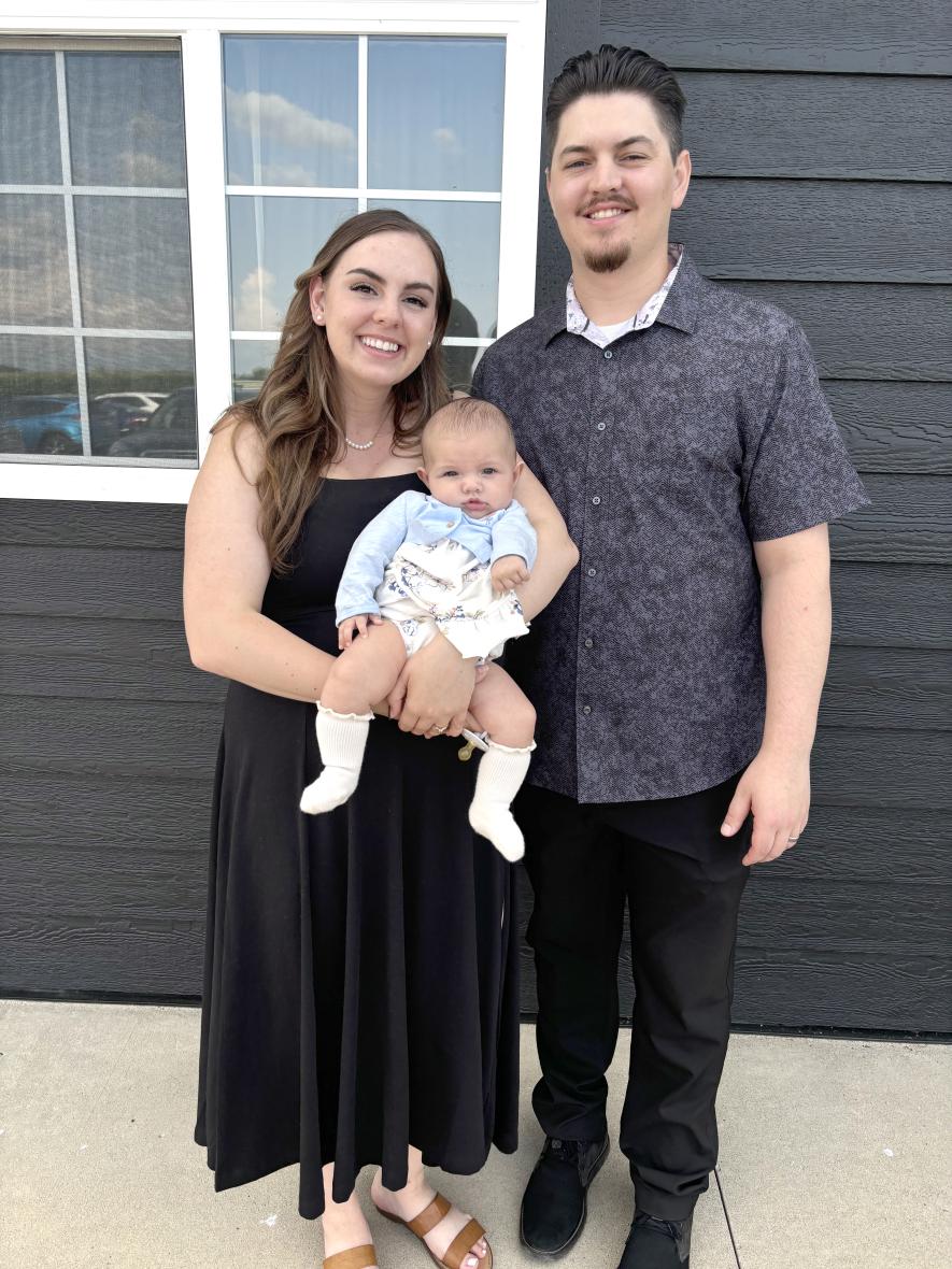 McKenzi (Wenninger) Klein is the new Luverne Chamber director. She and her husband, Jeremy Klein, recently moved back to Luverne from Mankato with their 3-month-old daughter, Della. Submitted photo
