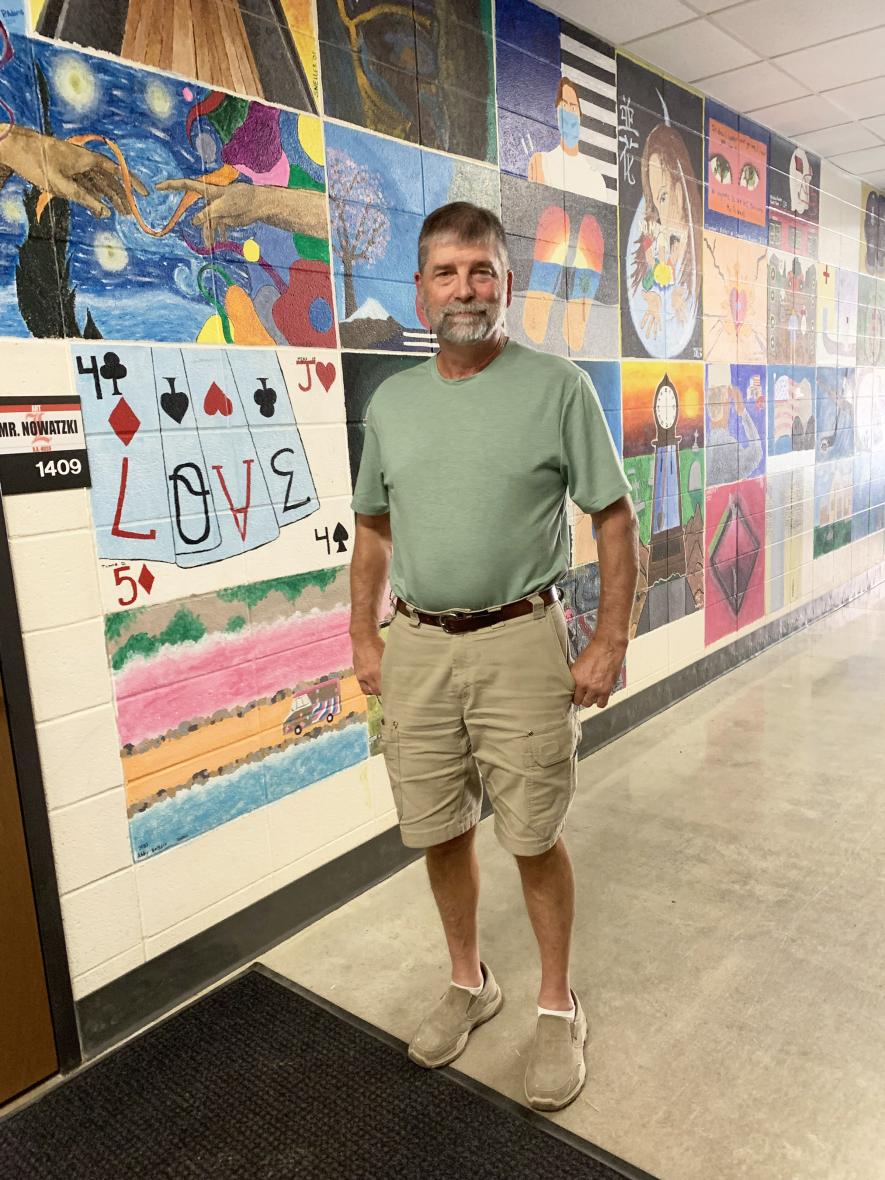 Chris Nowatzki decided to officially retire from teaching Friday, Sept. 19. After a day off, he will return to his classroom at Luverne High School on Tuesday, Sept. 23, to finish out the 2025-26 school year. Mavis Fodness/Rock County Star Herald Photo