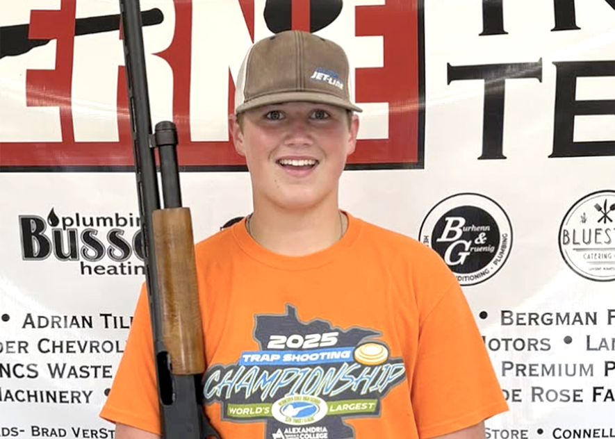 LHS sophomore Ashton Altman shot a perfect 25 at the Rock County Sportsman’s Club in the opening week of the fall trap shooting season. 