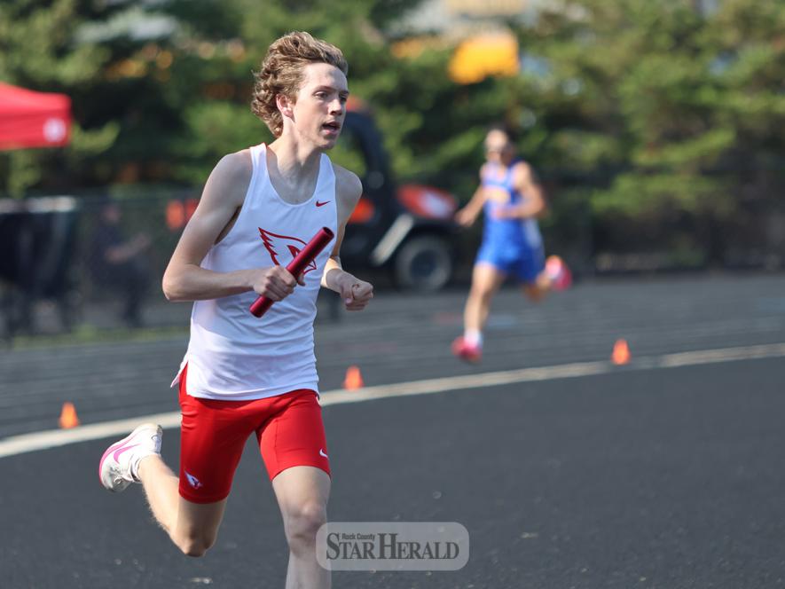 Record Breaker Senior Ryan Fick broke the longest-standing school record from 1971 in the 800-meter at the state True Team event Saturday, May 18, in Stillwater. His time was 1:56.32. The record was held by Kevin Petersen at 1:57.14.