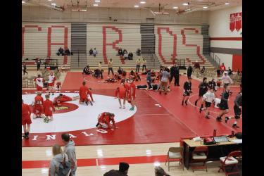 The Luverne wrestling team hosted the second annual Top the Tree Holiday Dual Saturday, Dec. 16. 